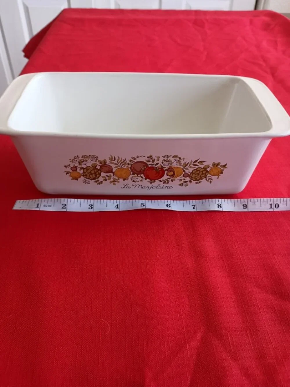 Vintage Corning Ware La Marjolaine Bread Meat Loaf Pan Spice of Life Patterm